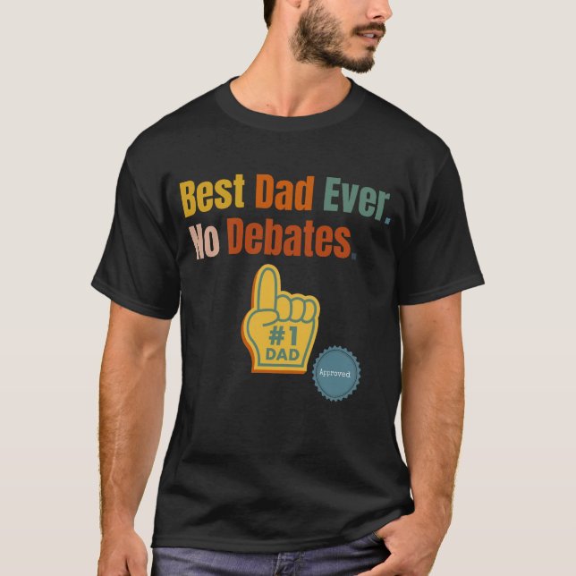 Bester Vater je. Keine Aussprache. T - Shirt (Vorderseite)