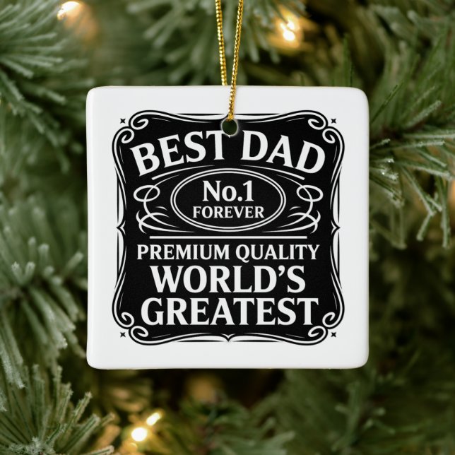 Bester Vater je Keramikornament (Baum)