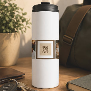 Bester Vater je Kundenspezifisches Foto-Geschenk Thermosbecher