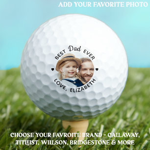 Bester VATER je kundenspezifisches Foto Personalis Golfball