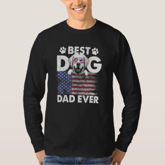 Bester Vater je Labrador Retriever American Flag T-Shirt