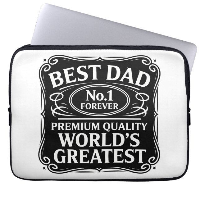 Bester Vater je Laptopschutzhülle (Vorderseite)