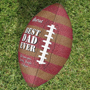 Bester Vater je Leder Print Vatertag Football