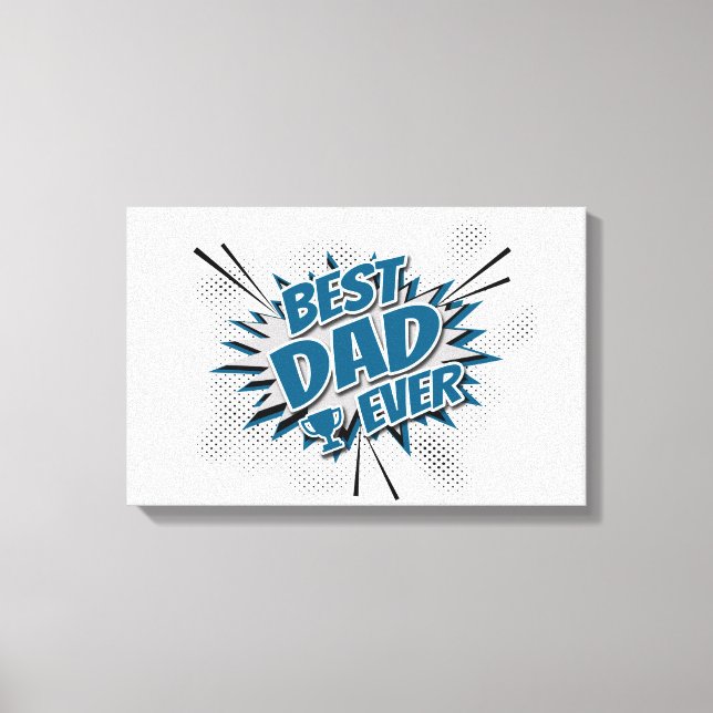 Bester Vater je Leinwanddruck (Vorderseite)