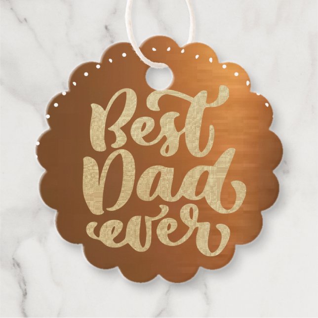 Bester Vater je Liebesmarken Geschenkanhänger (Vorderseite)
