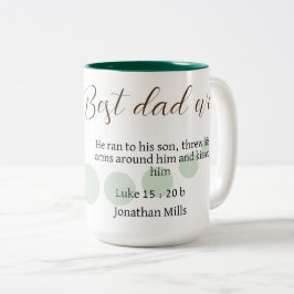 Bester Vater je Luke 15:20 Bester Vater Zweifarbige Tasse