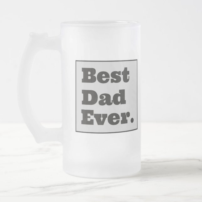 Bester Vater je Mattierte Tasse (Links)