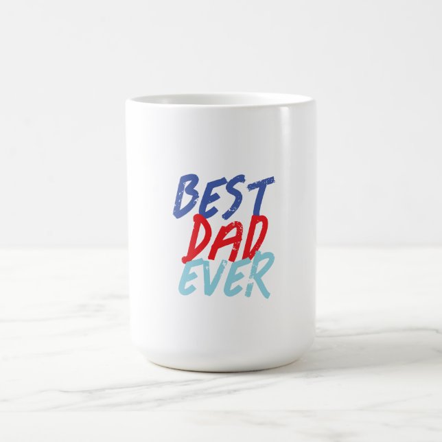 Bester Vater je Minimalistisch Cool Beruflich Kaffeetasse (Mittel)