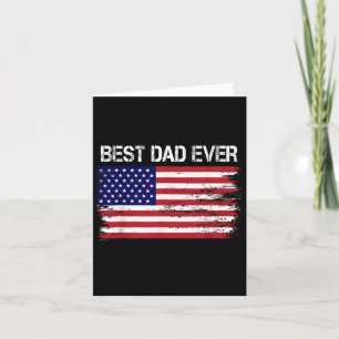 Bester Vater je mit US-amerikanischen Flaggen Gesc Karte