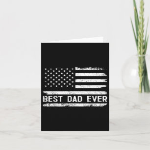 Bester Vater je mit US-amerikanischen Flaggen Gesc Karte