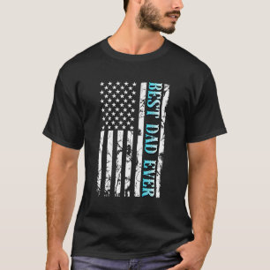Bester Vater je mit US-amerikanischer Flagge Niedl T-Shirt