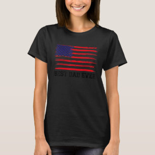 Bester Vater je mit US-amerikanischer Flagge Phant T-Shirt