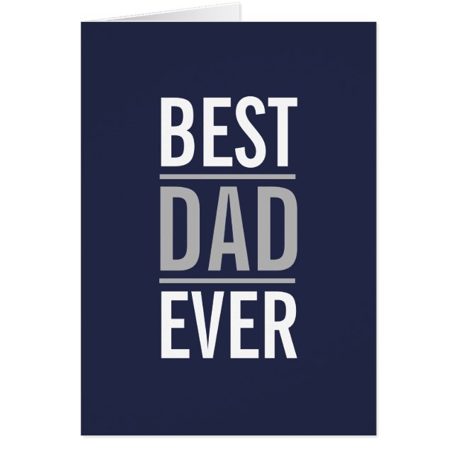 Bester Vater je | Modern Navy Blue (Vorne)