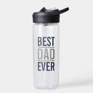 Bester Vater je   Modern Navy Blue Trinkflasche