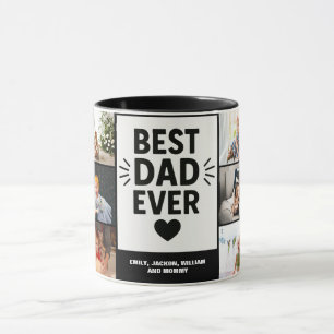 Bester Vater je Moderne 6 Fotomaterial Tasse