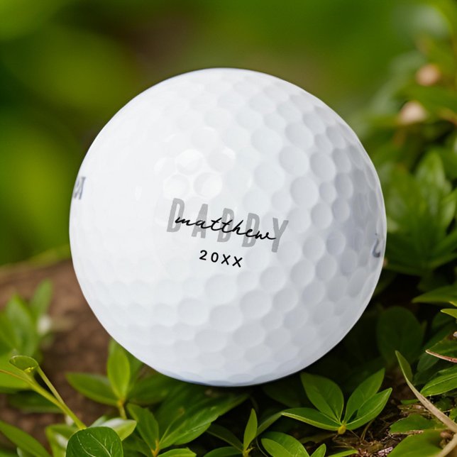 Bester Vater je Moderne Elegante Einfache Vater's  Golfball (Von Creator hochgeladen)