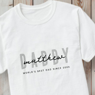 Bester Vater je Moderne Elegante Einfache Vater's  T-Shirt