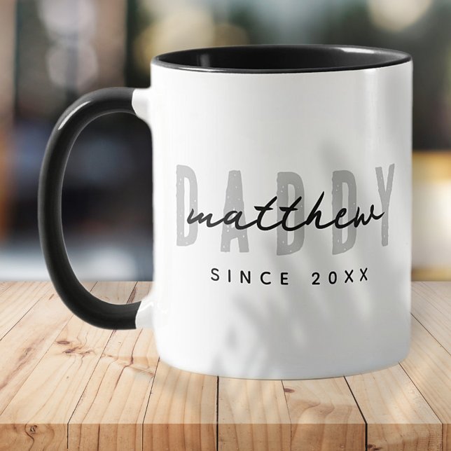 Bester Vater je Moderne Elegante Einfache Vater's  Tasse (Von Creator hochgeladen)