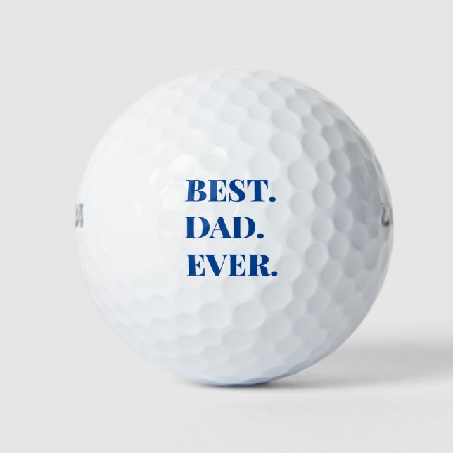 Bester Vater je Moderne Typografie Golf Balls Golfball (Vorderseite)