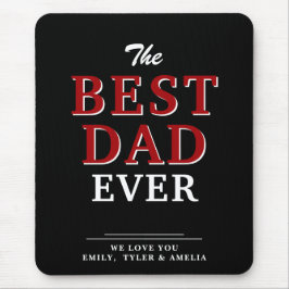 Bester Vater je Moderne Typografie Vatertag Mousepad
