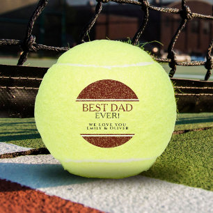 Bester Vater je Moderner Rotschwarzer Vater Tennisbälle