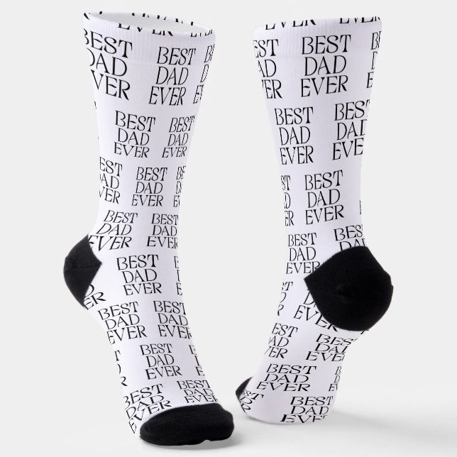 Bester Vater je Moderner Vatertag Socken (Gewinkelt)