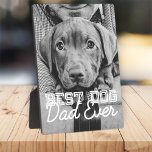 Bester Vater je Modernes, benutzerdefiniertes Foto Fotoplatte<br><div class="desc">Dieses einfache und klassische Design besteht aus Serifentypografie und fügt ein benutzerdefiniertes Foto hinzu</div>