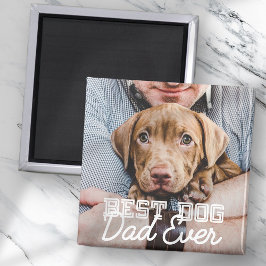 Bester Vater je Modernes, benutzerdefiniertes Foto Magnet