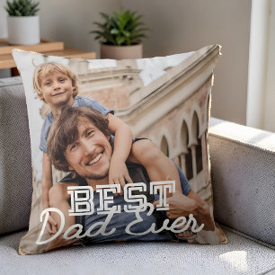 Bester Vater je Modernes Cooles Stitch-Foto Kissen