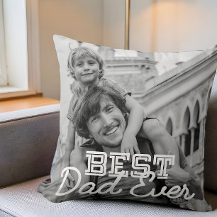 Bester Vater je Modernes Cooles Stitch-Foto Kissen
