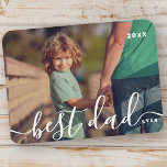 Bester Vater je Modernes, einfaches und spielerisc Magnet<br><div class="desc">Design besteht aus moderner und spielerischer Schriftzeichen. Fügen Sie Foto der Familie hinzu.</div>