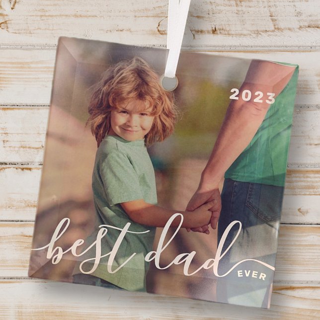 Bester Vater je Modernes, einfaches und spielerisc Ornament Aus Glas (Von Creator hochgeladen)