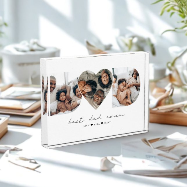 Bester Vater je Modernes Foto Collage Geschenk für (Von Creator hochgeladen)