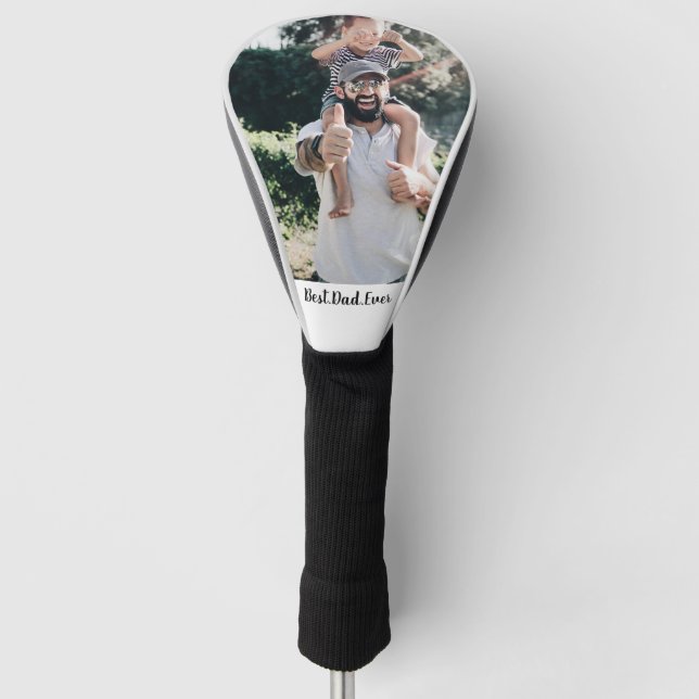 Bester Vater je Modernes Foto Golf Headcover (Vorderseite)