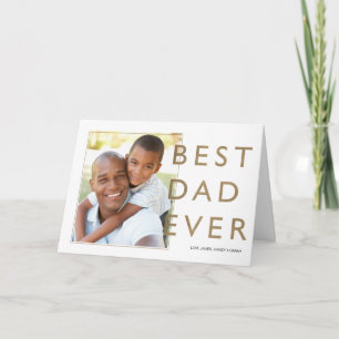 Bester Vater je, modernes, minimales typografische Karte