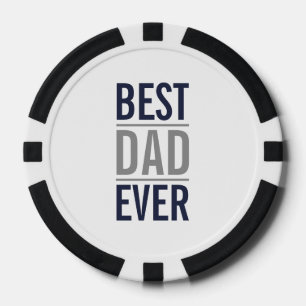 Bester Vater je Modernes Minimalistisch Pokerchips