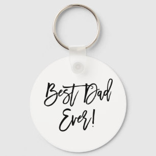 Bester Vater je Modernes Pinselskript Schlüsselanhänger