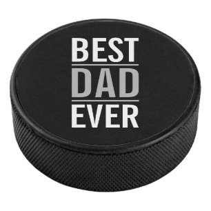Bester Vater je Modernes Schwarz Eishockey Puck
