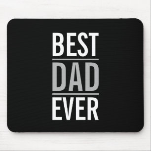 Bester Vater je   Modernes Schwarz Mousepad