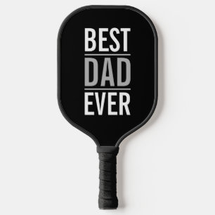 Bester Vater je Modernes Schwarz Pickleball Schläger