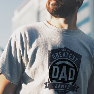 Bester Vater je Modernes Vatertagsgeschenk T-Shirt