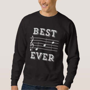 Bester Vater je! - Musikgeschenk für Ihren Musiker Sweatshirt