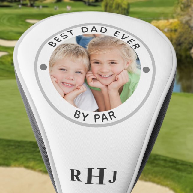 BESTER VATER JE NACH PAR-Foto Monogramm Golf Headcover (Von Creator hochgeladen)