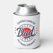 Bester Vater je Name Red White Blue