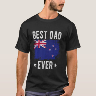 Bester Vater je Neuseeland Flaggen Bester Neuseelä T-Shirt