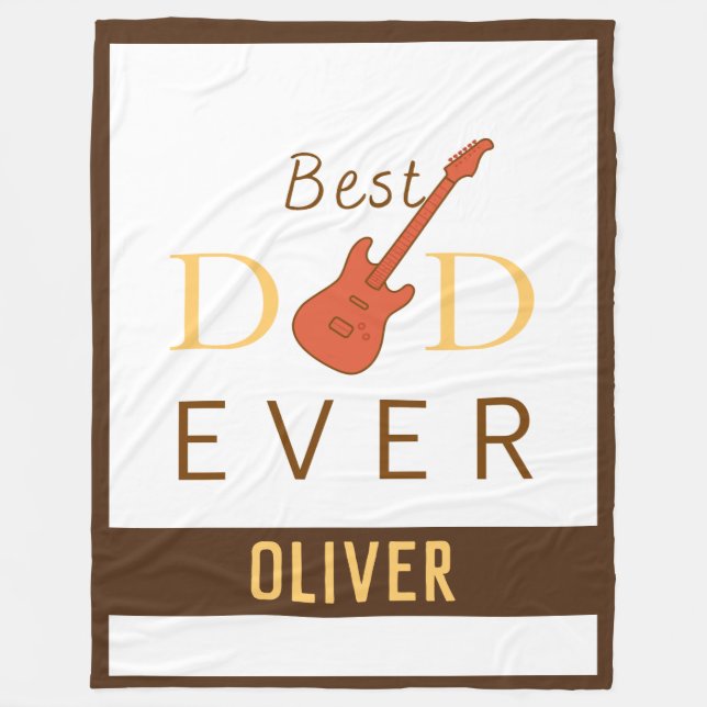 Bester Vater je Niedlich Cool Moderne Moderne Tren Fleecedecke (Vorderseite)