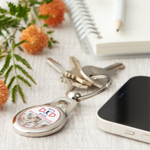 Bester Vater je Niedlich Modernes Foto Familienvat Schlüsselanhänger