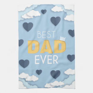 Bester Vater je Niedlicher Vatertag Geschirrtuch