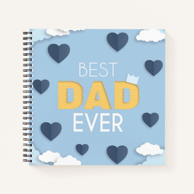 Bester Vater je Niedlicher Vatertag Notizbuch (Vorderseite)