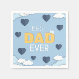 Bester Vater je Niedlicher Vatertag Serviette